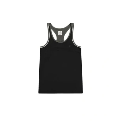 Image of Champion TECH TANK Small LOGO Top, Women&#039;s, Size: Medium, Black