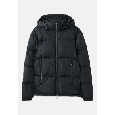 Image of Armani Exchange Men&#039;s Icon Logo Down Puffer Jacket, Deep Navy, L