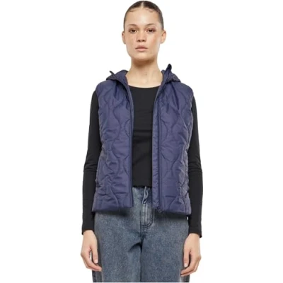 Image of Urban Classics Super Puffer Waistcoat, Women&#039;s, Size: 5XL, Navy