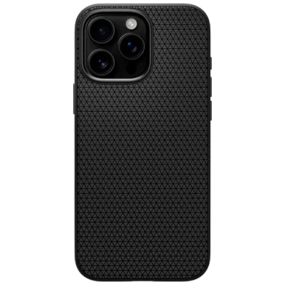 Image of Spigen Liquid Air MagFit TPU Back Cover Black Apple iPhone 16 Pro