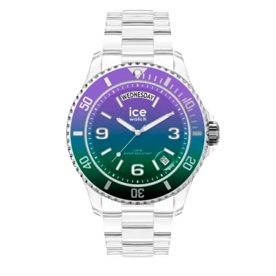 Image of Ice Watch Clear Sunset Watch, Size: Medium, Purple green m