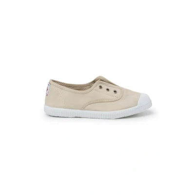 Image of Pisamonas Rubber Toe Cap Canvas Trainers Without Laces Size 10 Color Oat