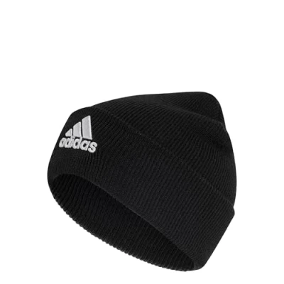 Image of adidas Sportswear LOGO Beanie Black white, Size: L/XL, white