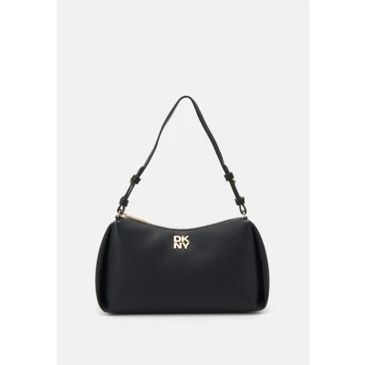Image of DKNY REMY TZ Shoulder Handbag, Women&#039;s, Size: One Size, Black/gold