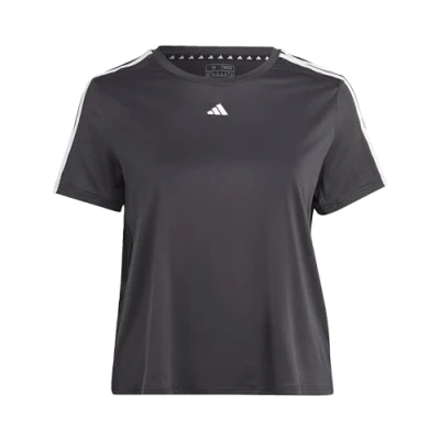 Image of adidas Women&#039;s Aeroready Train Essentials 3 Stripes Tee (Plus Size) T Shirt