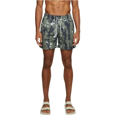 Image of Urban Classics Pattern Swimming shorts, Men&#039;s, Size: 3XL, White dot camo aop