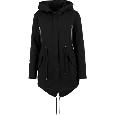 Image of Urban Classics Parka, Women&#039;s, Size: Medium, Black