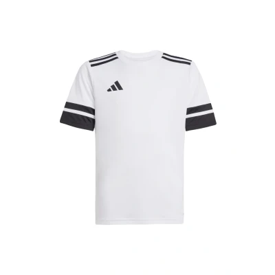 Image of adidas Performance Squadra Short Sleeve Unisex Sports Tshirt for kids, Size: 9 10y, White black