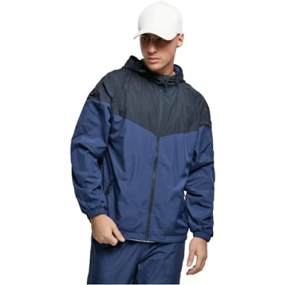 Image of Urban Classics TONE TECH Windbreaker Dark blue, Men&#039;s, Size: Medium, blue