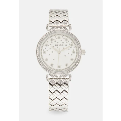 Image of Guess Enchantment Watch silvercoloured, Women&#039;s, Size: One Size, Silver coloured