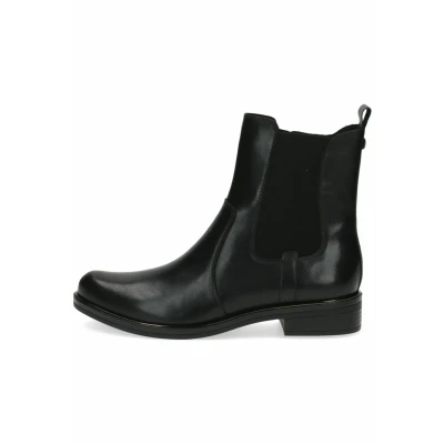 Image of CAPRICE Damen Chelsea Boots Kleiner Absatz Elegant, Schwarz (Black Nappa), 37.5 EU