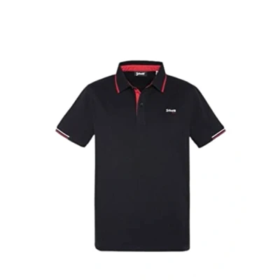 Image of Schott RÉTRO Polo shirt, Men&#039;s, Size: XXL, Noir