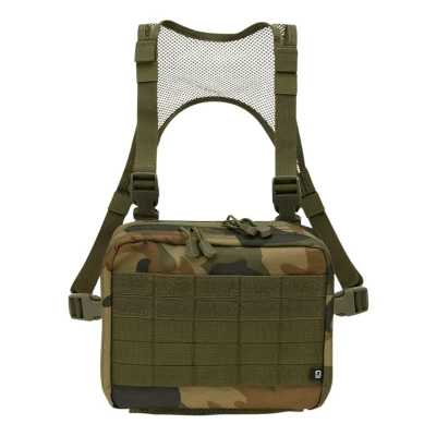 Image of Brandit Unisex Chest PACK Across body bag, Size: One Size, Woodland