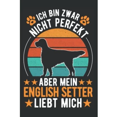 Image of English Setter Notizbuch: Englischer / 6x9 Zoll 120 karierte Seiten
