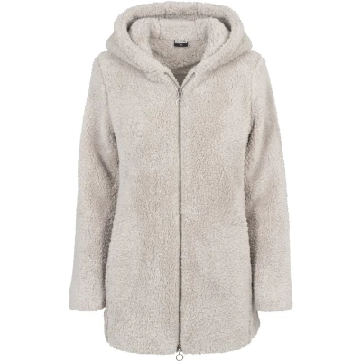 Image of Urban Classics Ladies Sherpa Jacket Winter coat, Women&#039;s, Size: Large, Sand