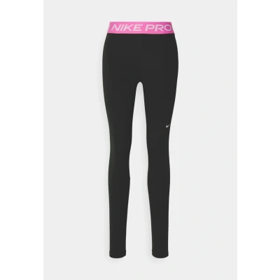 Image of Nike Performance Leggings, Women&#039;s, Size: Large, Black/playful pink/white