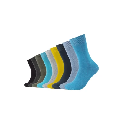 Image of Camano Men&#039;s Socks (Pack of 9), Turquoise (Turquoise 6500), 43/46 (Herstellergröße: 43/46)
