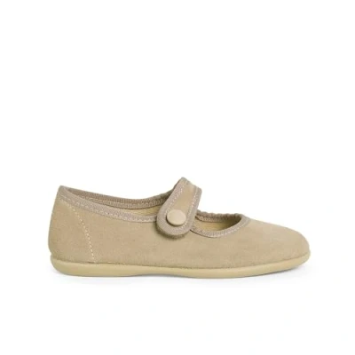 Image of Pisamonas Baby shoes for kids, Size: 2, Beige Leather