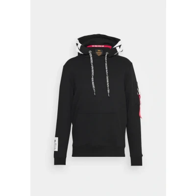 Image of Alpha Industries Hoody Hoodie, Men&#039;s, Size: XXL, Black