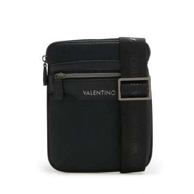 Image of Valentino EFEO Men&#039;s Shoulder Bag Black Faux Leather, Nero, One Size