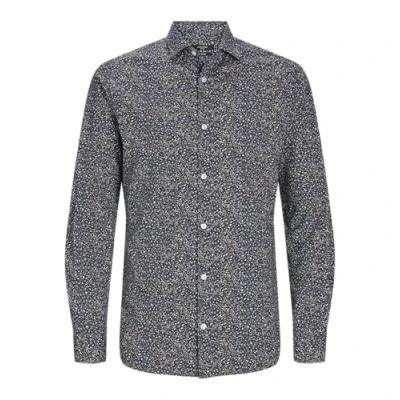 Image of Jack &amp; Jones Premium POOL Stretch Shirt, Men&#039;s, Size: XL, Night sky