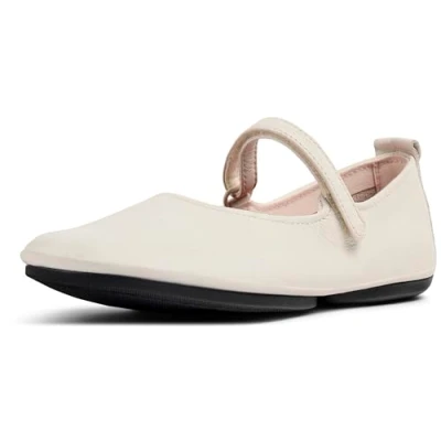 Image of Camper Right NINA Ankle strap ballet pumps, Women&#039;s, Size: 3, Weiß natural Leather