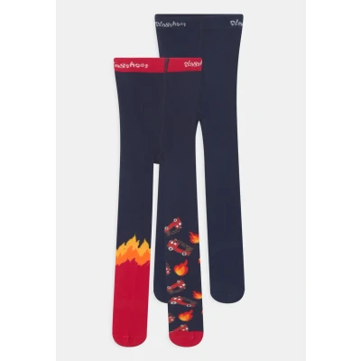 Image of Playshoes Tights FIRE Brigade 2 PACK for kids, Size: 6 12m, Navy
