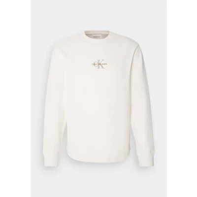 Image of Calvin Klein Jeans Monologo TEE Long sleeved top, Men&#039;s, Size: XXL, Ivory