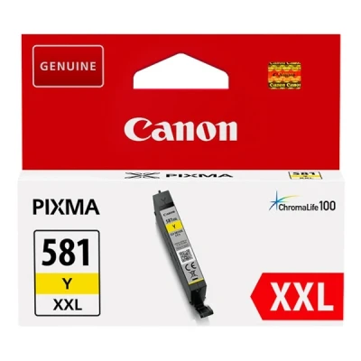 Image of PIXMA TS6351 Canon CLI 581Y XXL yellow extra high capacity ink cartridge (original Canon)