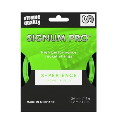 Image of Signum Pro Unisex Adult Xperience String Set 12m Neon Green Tennis String, One Size