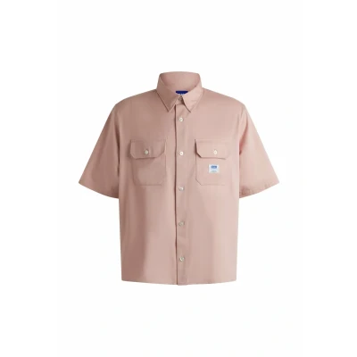 Image of HUGO Ekyno Shirt, Men&#039;s, Size: Small, Light pink
