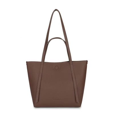 Image of Carlheim Women&#039;s Totebag Ella Premium Genuine Leather Sling Bag, Brown, One Size, Minimal