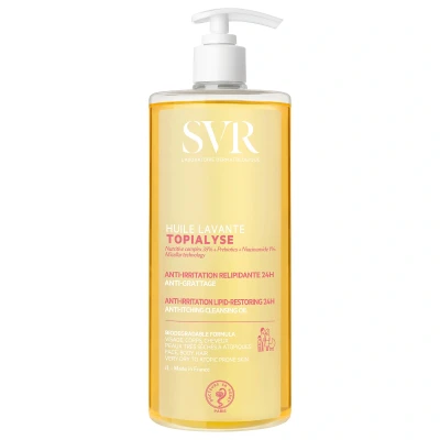 Image of SVR Topialyse Face and Body Emulsifying Micellar Oil Wash 1000ml