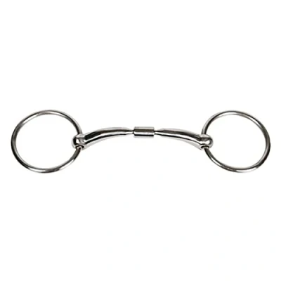 Image of Harry&#039;s Horse Anatomic ring snaffle Roll R 14mm French mouth