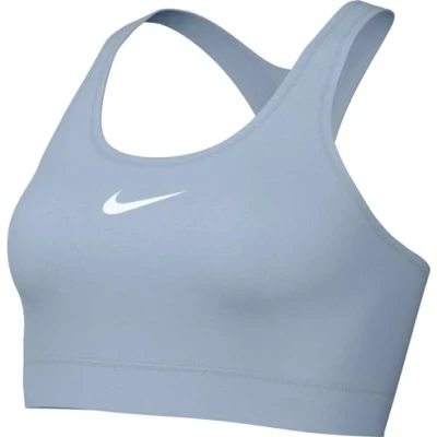 Image of Nike Performance BRA Medium support sports bra, Women&#039;s, Size: XL, Light armory blue/white