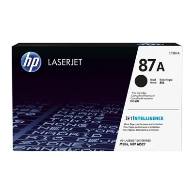 Image of HP CF287A 87A Original LaserJet Toner Cartridge, Black, Single Pack