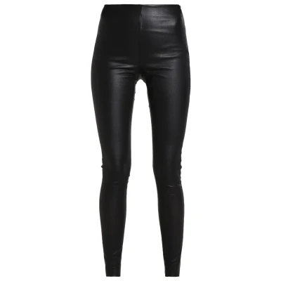 Image of Selected Femme Sfsylvia Leather trousers, Women&#039;s, Size: 6, Black