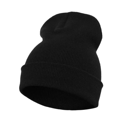 Image of Flexfit Yupoong Heavyweight LONG Beanie, Size: One Size, Black