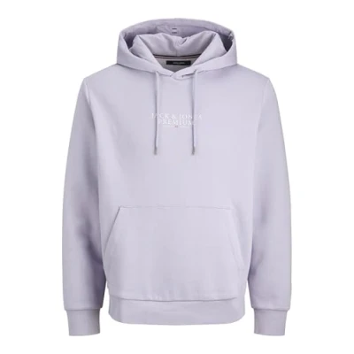 Image of Jack &amp; Jones Premium Jprbluarchie Hoodie, Men&#039;s, Size: Medium, Languid lavender