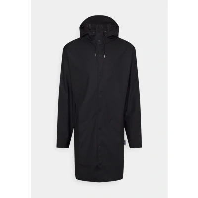 Image of Rains LONG Jacket Unisex Waterproof jacket, Size: Small, Black