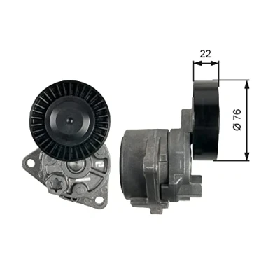 Image of Tensioner Pulley, v ribbed belt GATES T39217