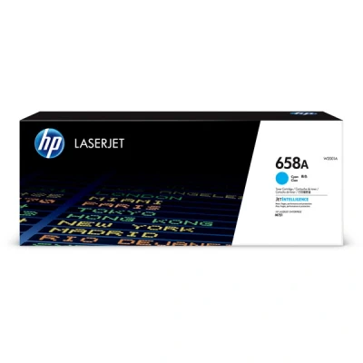 Image of HP 658A LaserJet Toner Cartridge Cyan W2001A