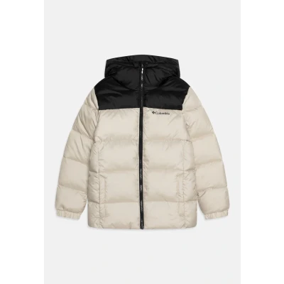 Image of Columbia Puffect Hooded Unisex Winter jacket for kids, Size: 6/7y, Dark stone