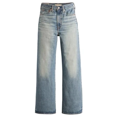 Image of Levi&#039;s Ribcage WIDE LEG Relaxed fit jeans, Women&#039;s, Size: 32x34, Blue denim