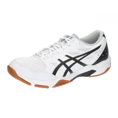Image of Asics Gelrocket 11 Volleyball shoes, Men&#039;s, Size: 10, White/pure silver Imitation leather/ textile