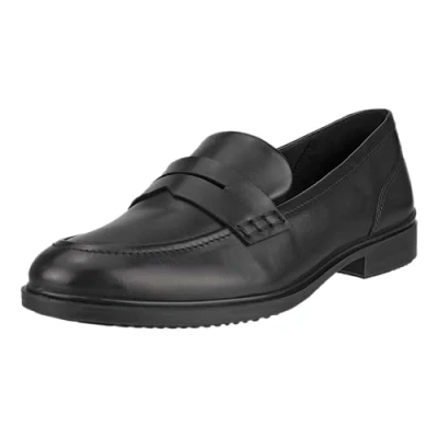 Image of ECCO Classic Slipons, Women&#039;s, Size: 8 8.5, Black Leather