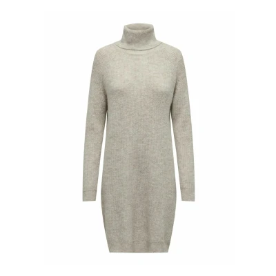 Image of ONLY Rollkragen Jumper dress, Women&#039;s, Size: XS, Pumice stone