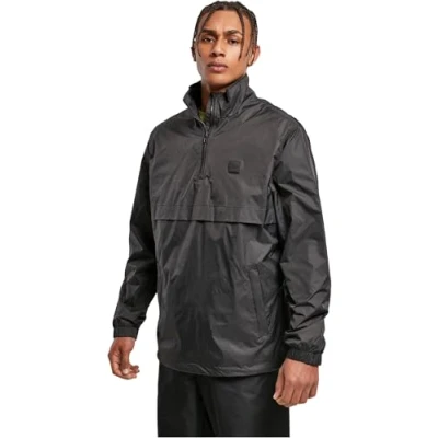 Image of Urban Classics Windbreaker, Men&#039;s, Size: XXL, Black