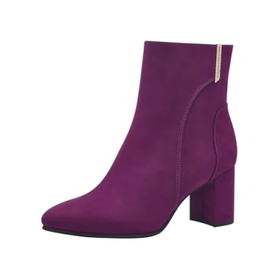 Image of Marco Tozzi BY Guido Maria Kretschmer Classic ankle boots, Women&#039;s, Size: 5, Grape Textile