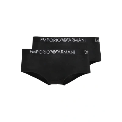 Image of Emporio Armani Cheeky 2 PACK Pants, Women&#039;s, Size: Small, Nero